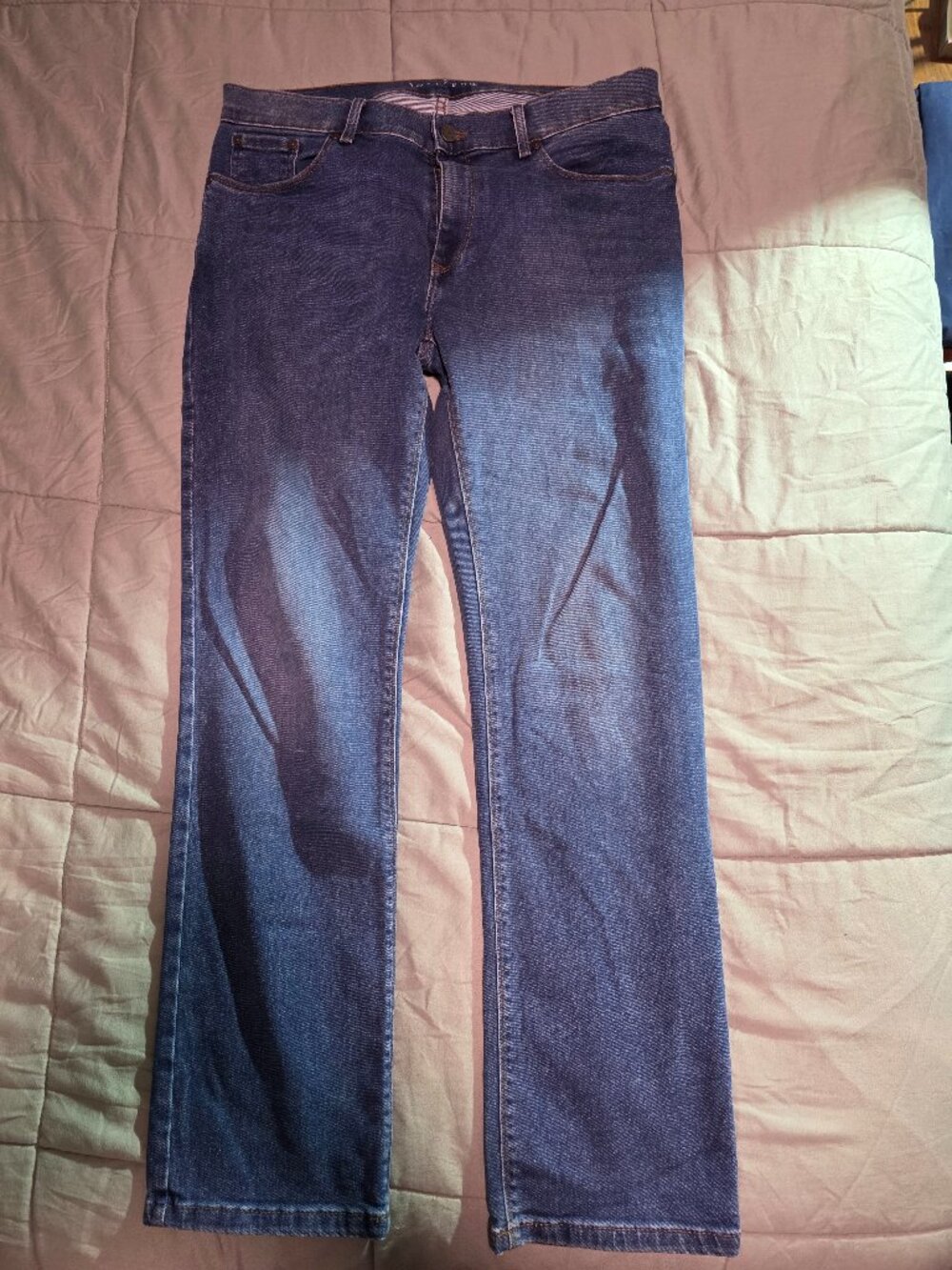 Mott & Bow Straight Fit Stretch Jeans 32x32 Medium Indigo Denim